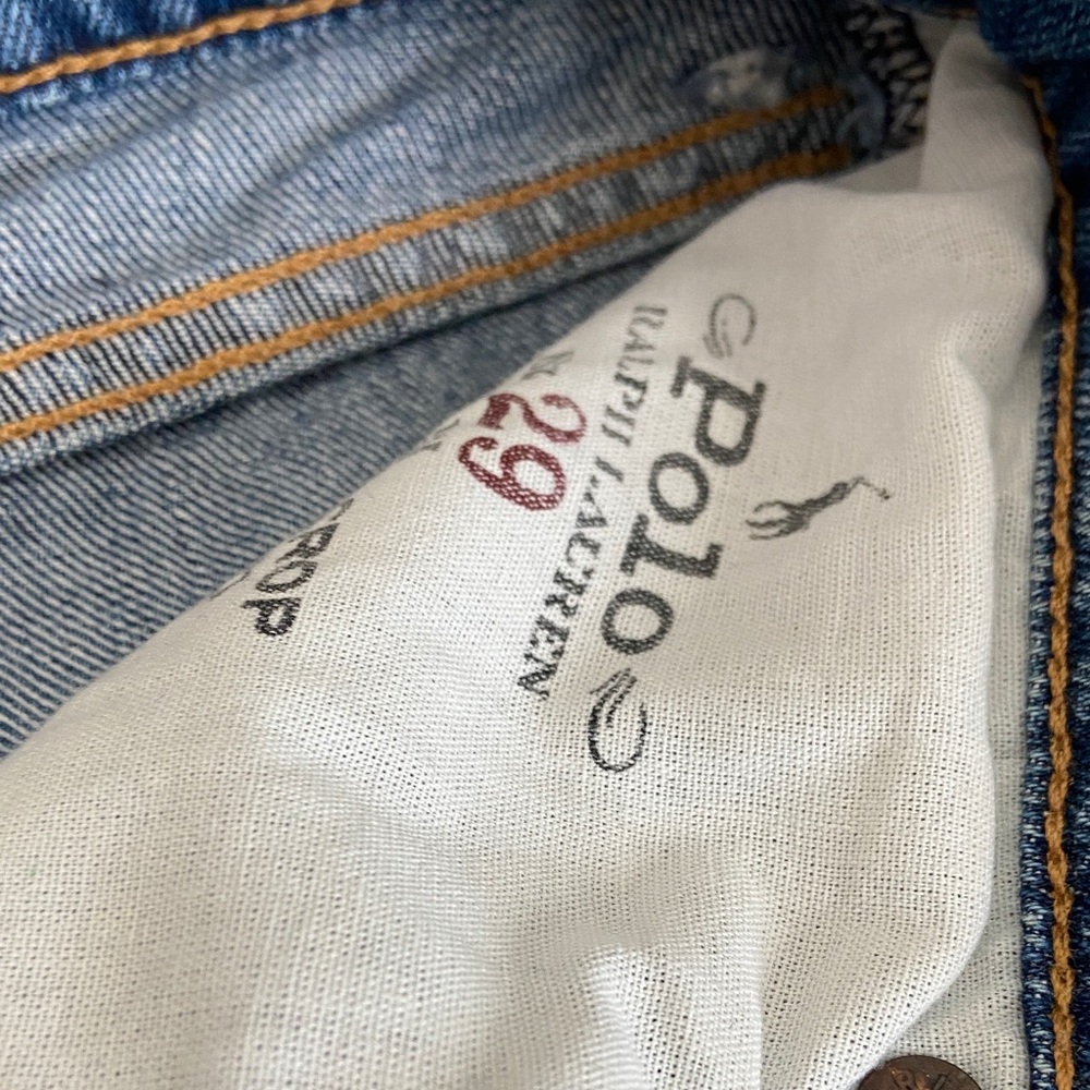 Polo by Ralph Lauren Dark Blue Wide Leg Jeans - Picture 3 of 4
